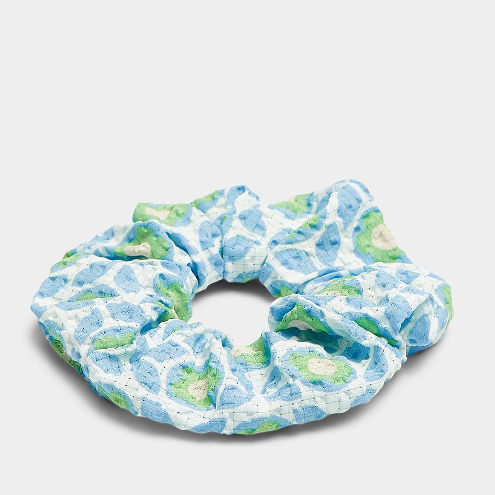 NWT Simons Green Pop Flower Scrunchie